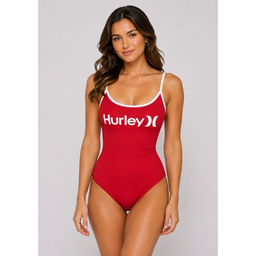 Hurley One Piece Ladder Back Swimsuit 3X